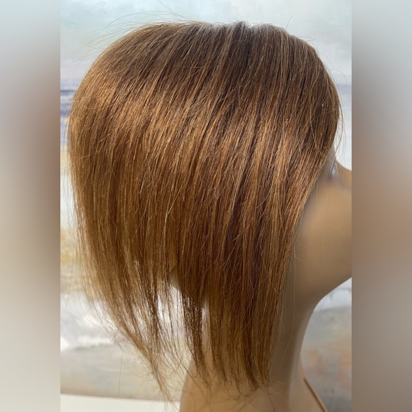 💯% 10” HUMAN Hair, center part, Brown/Auburn - Picture 4 of 9